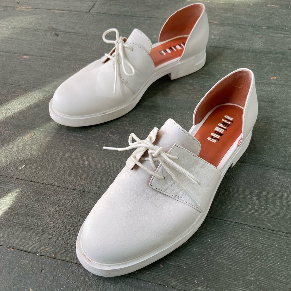 Camper Twins D’Orsay Loafer - Marshmallow - Sz 8 US / 38 Euro